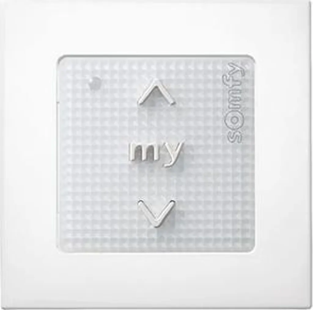 Commande Somfy Smoove Origin Io Blanc pour volet roulant et store io