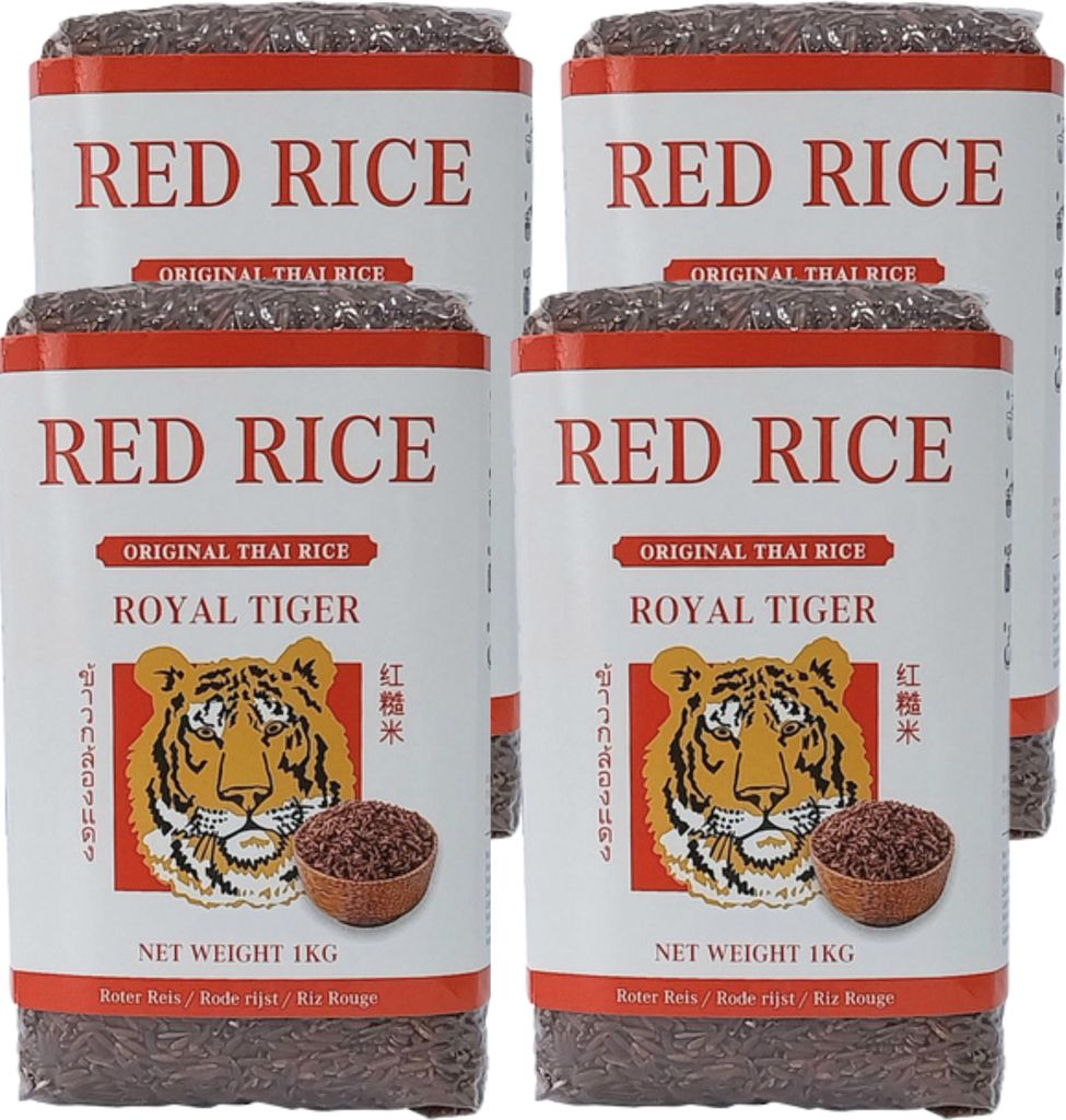 Royal Tiger roter Reis, 4x 1kg, fermentierter roter Reis Produktbild 