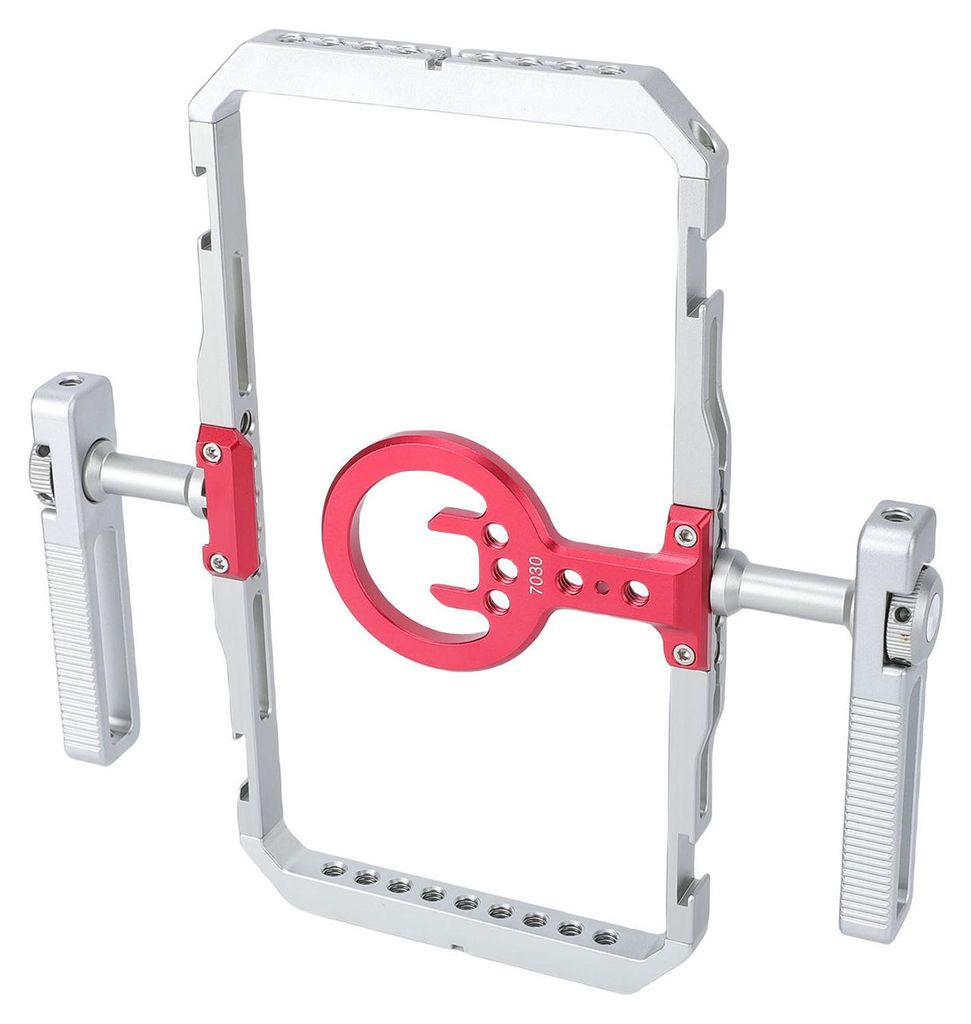Magnetisches Smartphone-Videostativ-Set, passend für iPhone 12, 13, 14, 15, 16 und 17 – Handhalterung mit Griffen und Videostabilisator zur Befe...