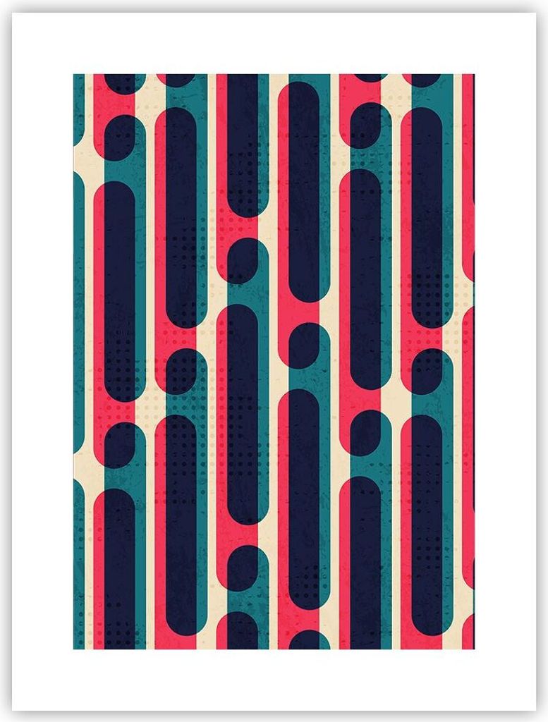 Poster - Poster ohne Rahmen - Abstraktion Muster Modern - 30x40 cm - Wand Bild - Wanddeko - Wandbilder - Kunstposter - Wandposter - Bilder - Kunstd...