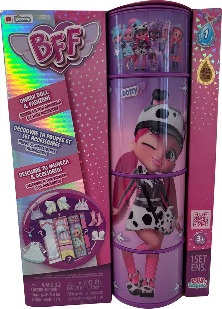 Najlepší priateľ navždy Cry Babies bábika Dotty s červenými Obrázok produktu 