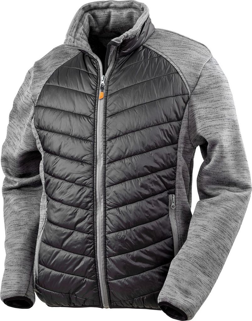 WORK-GUARD by Result - "Elevator" Jacke für Herren RW10230 (L) (Schwarz/Grau meliert)