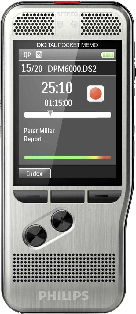 Dettatrice digitale PHILIPS PocketMemo DPM6000 4 GB Immagine del prodotto 