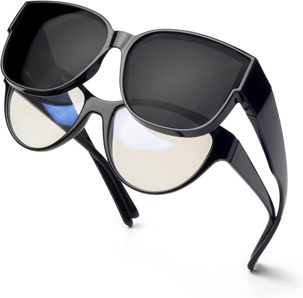 Clip-On Sonnenbrille Damen, Polarisierend, UV400 Schutz, Produktbild 