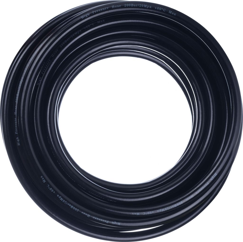 Rosfix Tuyau Haute Pression 15m Click Connect – Nylon Renforcé, 200 Bar