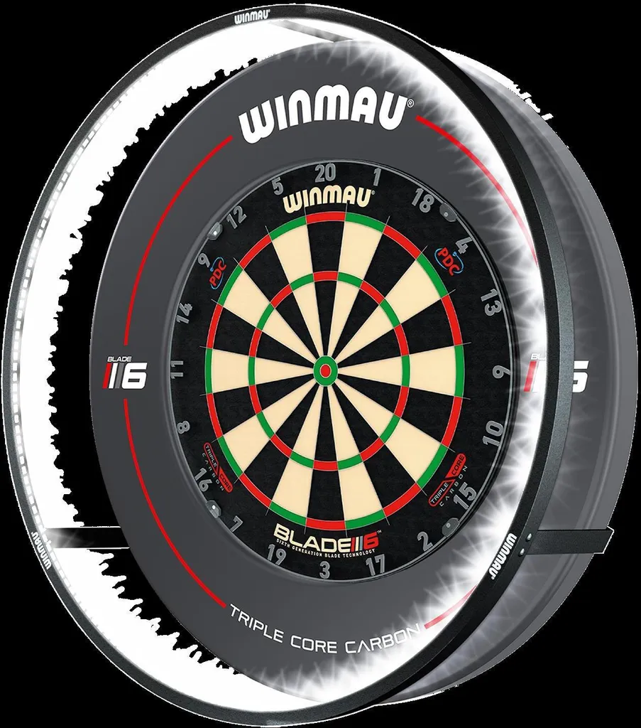 Éclairage LED pour cible de fléchettes Winmau Plasma en aluminium - 24