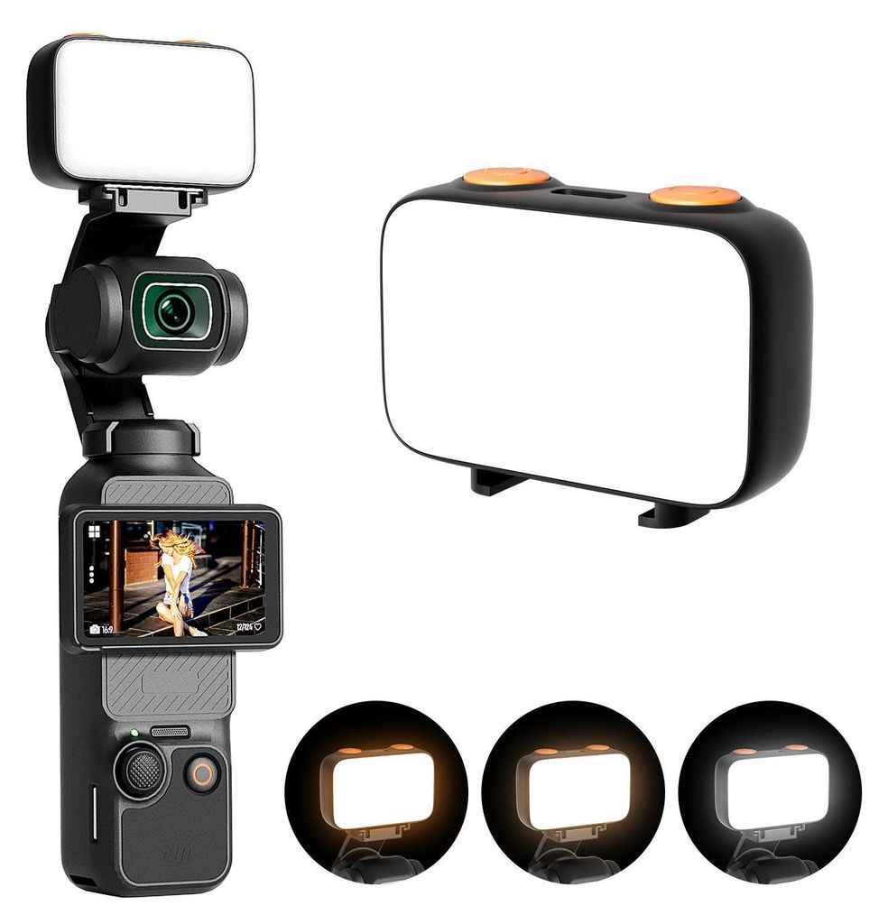 ZELURXX LED-Licht für DJI Osmo Pocket 3, dreifarbige Produktbild 
