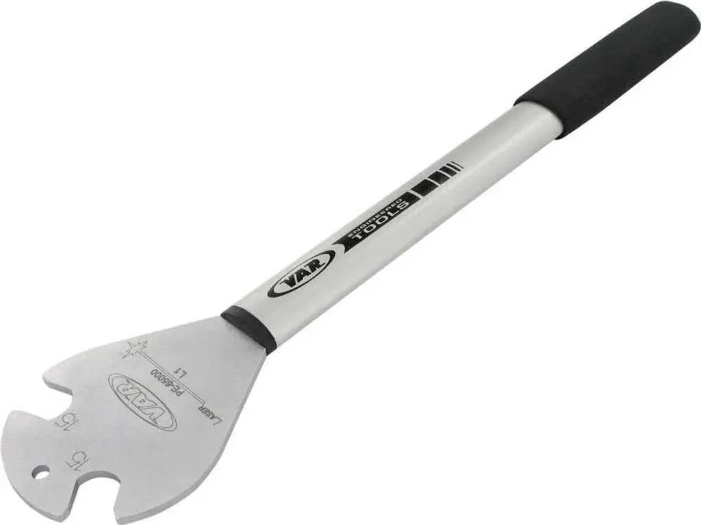 Var Professional Pedal Wrench 15 mm Clé à Pédale Argent Haute Qualité