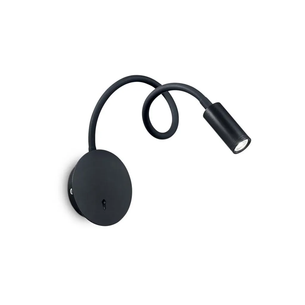 Ideal Lux Focus-2 Noir 203195 : Applique Murale LED Design Orientable