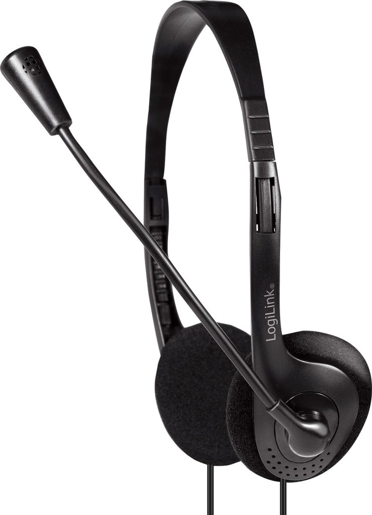 Logilink Stereo-Headset, 1x 3,5-mm-Klinke Bügelmikro Produktbild 