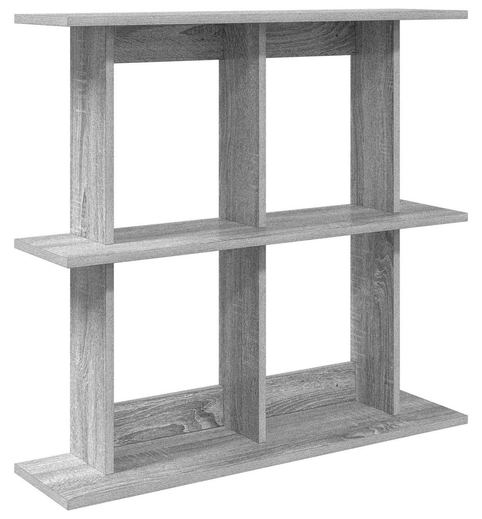 vidaXL Wandregal Wandhalterung Grau 100 x 20 x 75 cm Holzwerkstoff
