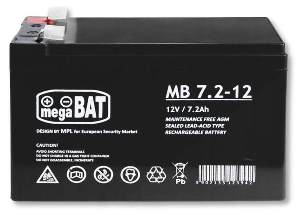 Gelaccu VRLA MB 7,2-12, onderhoudsvrij Productafbeelding 