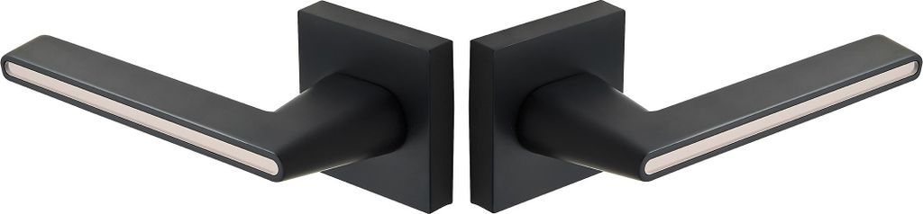 Elika II Innentürgriff Schwarz Roségold Loft Modern Metall