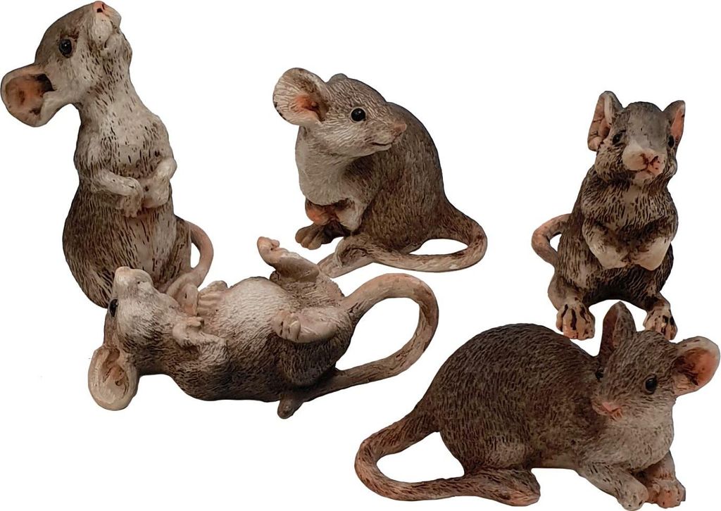 Dekofigur Maus braun 5 x 3 x 5 cm Produktbild 