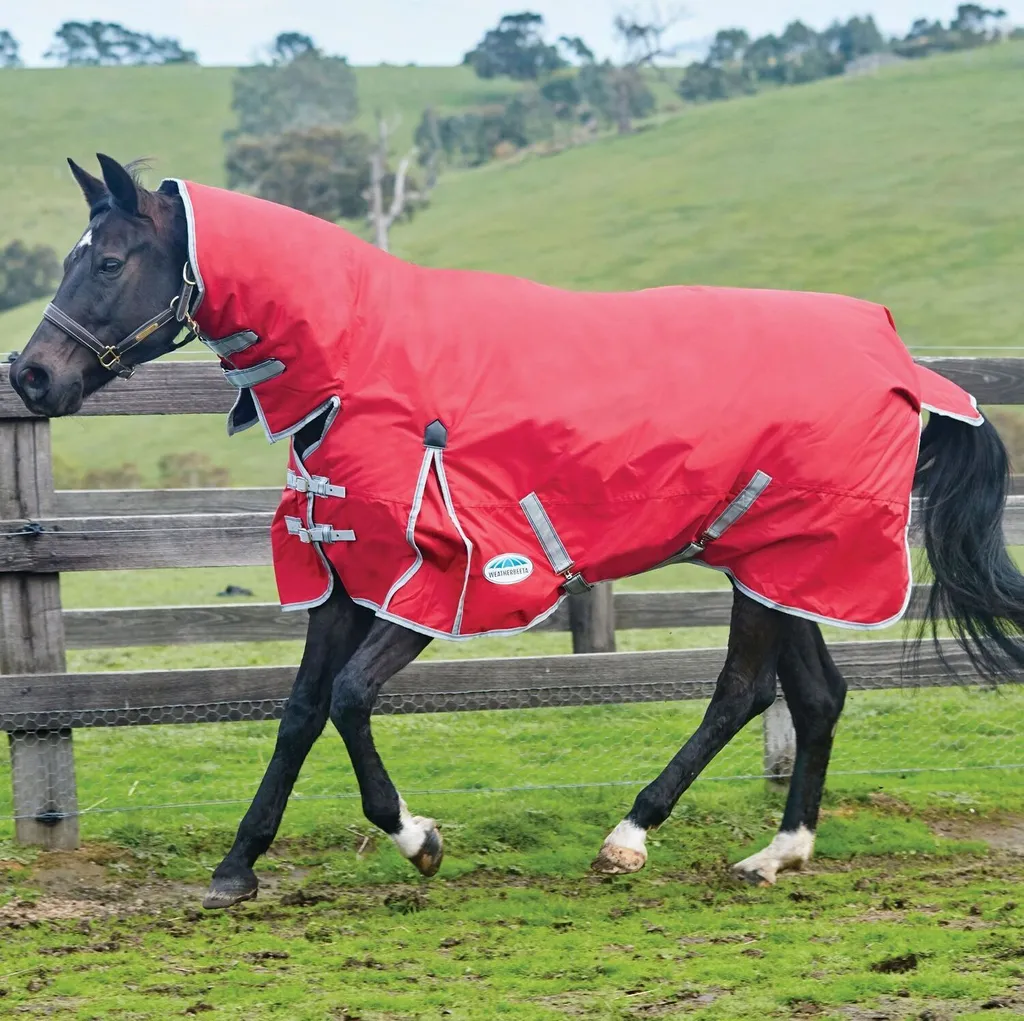 Couverture Anti-Déchirure 100g Cheval Weatherbeeta Comfitec Rouge 105