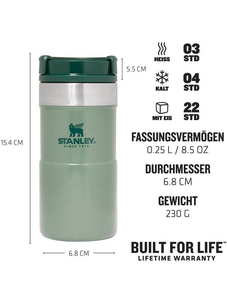 Stanley classic trigger-action travel mug hammertone green 0,47 liters