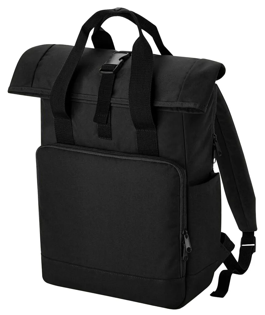 Sacoche Ordinateur avec Fermeture Roll Top Noir - Bagbase Sac de Travail