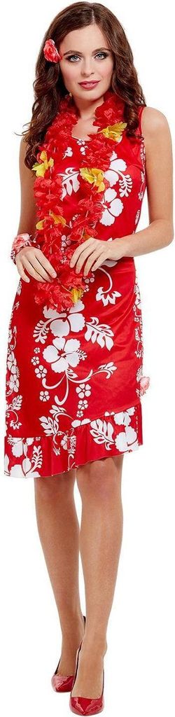 Rotes Hawaii-Kostüm für Damen M