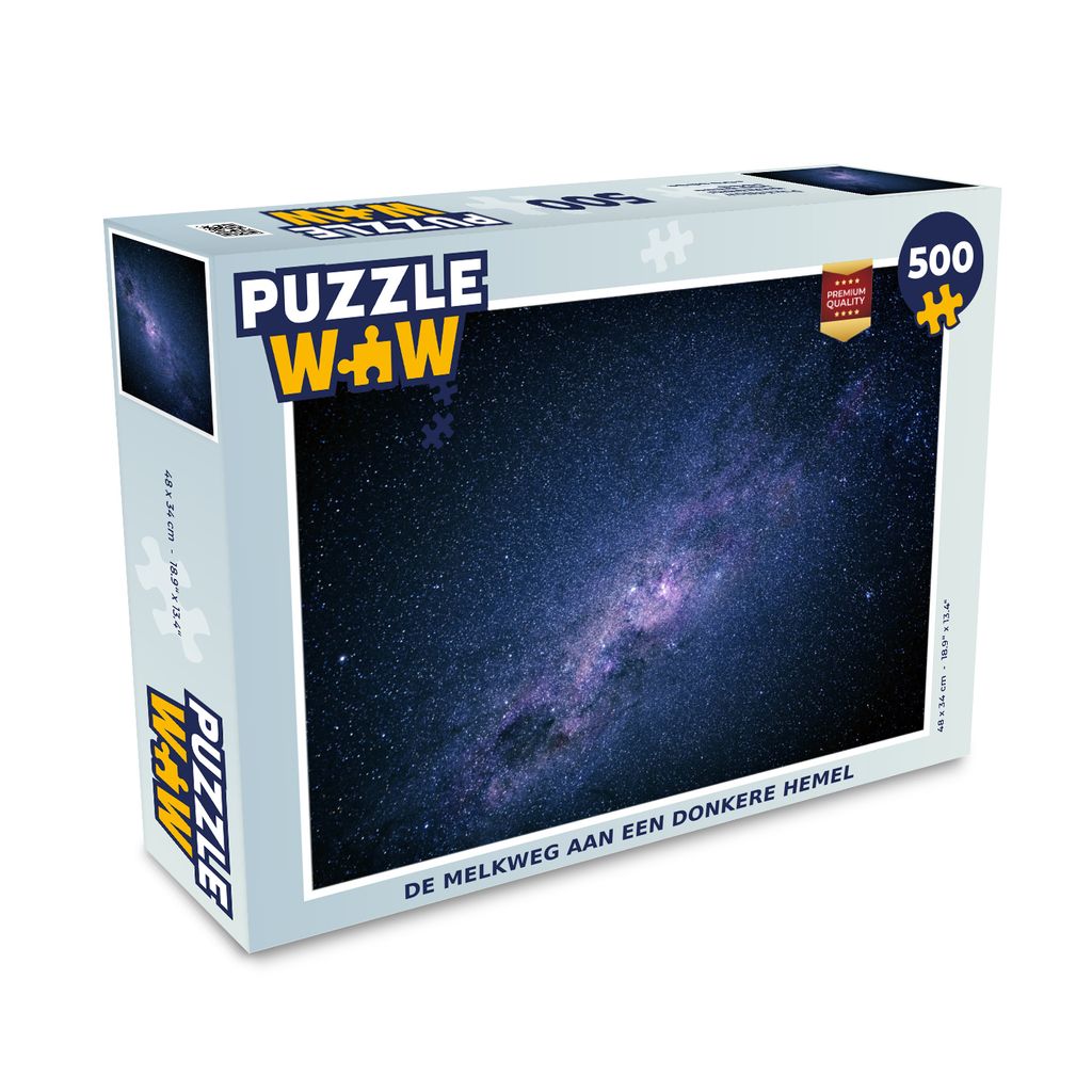 MuchoWow Puzzle 500 Teile Die Milchstraße an einem dunklen Himmel - 500 Teile - Kinder - Selberbauen - Puzzlespiele