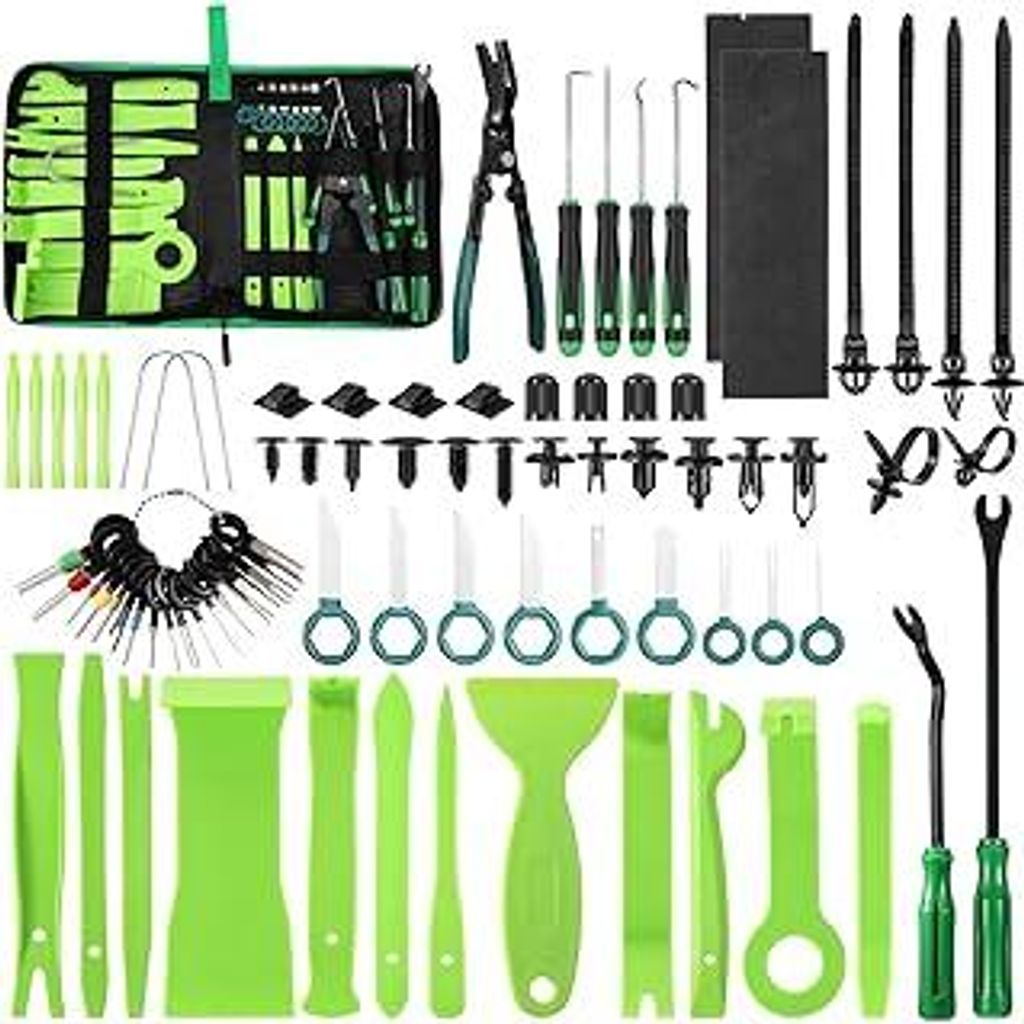 Coptiner 415-teiliges Werkzeug-Set zum Entfernen von Autoverkleidungen, Auto-Clip-Befestigungsentferner-Set mit Nylon-Hebelwerkzeugen für Türverk...