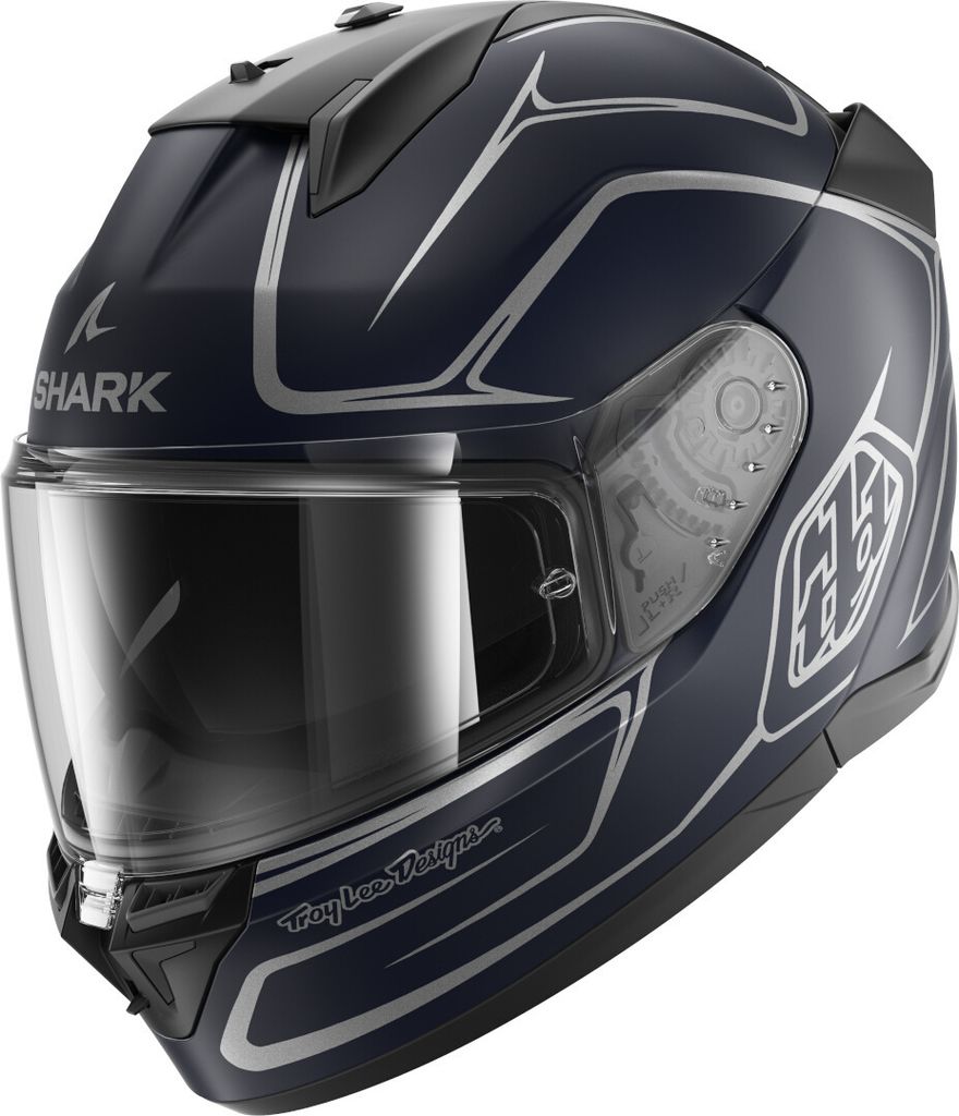 Shark D-Skwal 3 Drone Helm, blau/silber, L (59/60)