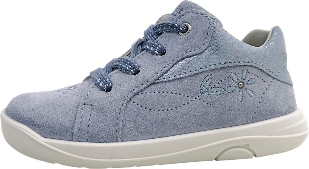 Superfit Lillo Kinderschuhe Mädchen Halbschuhe Schnürer Lauflern Blau Freizeit, Schuhgröße:25 EU