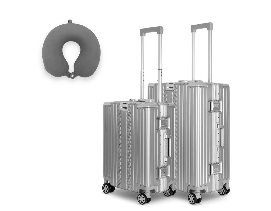 WINLIFE® SPARSET Koffer M+L Anthrazit Nackenkissen – 53cm Produktbild 