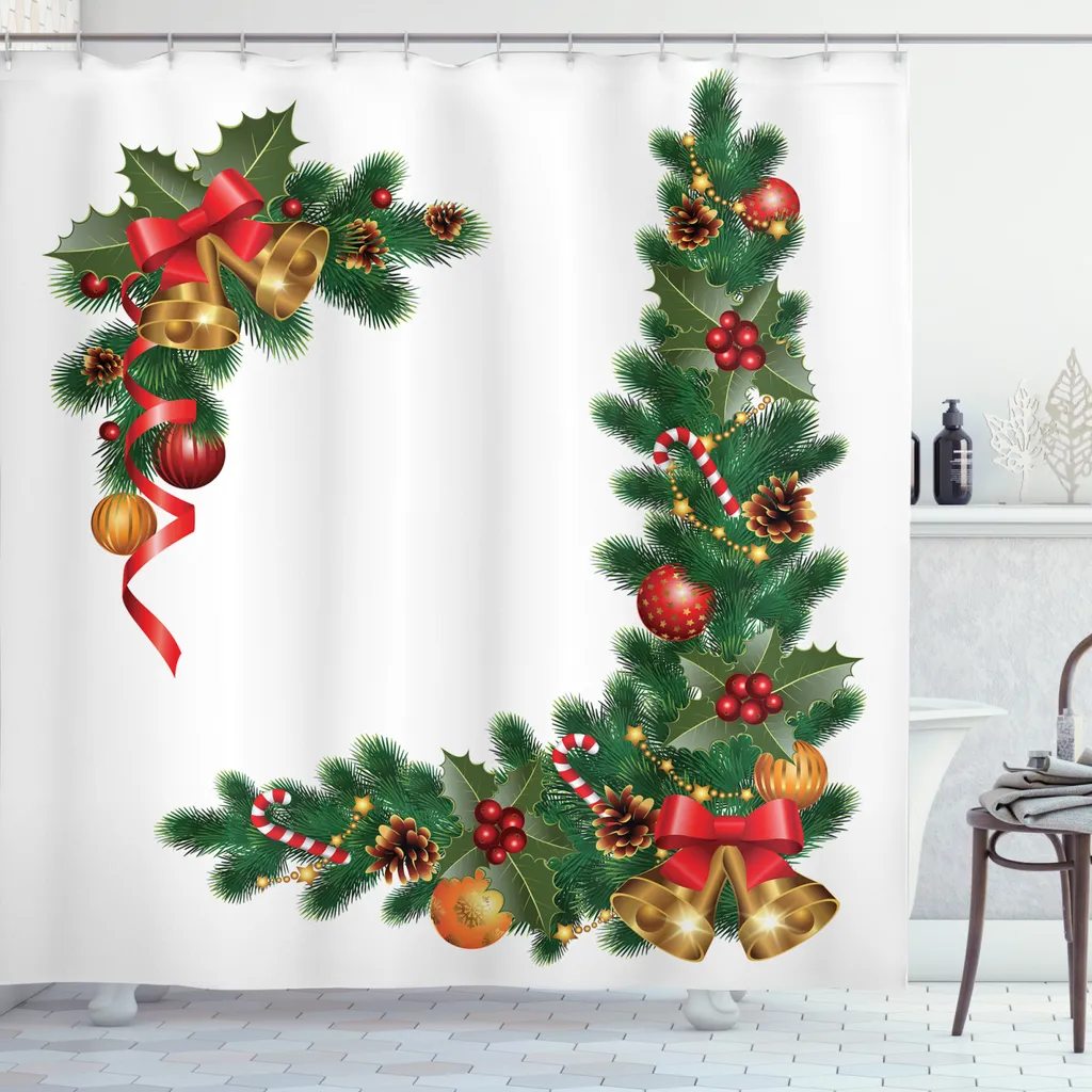 Idea Regalo Natale: Tenda Doccia ABAKUHAUS 175x200 Arancione
