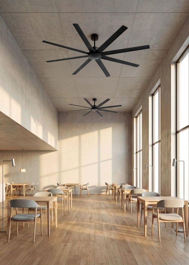 WIND INDUSTRIAL - 40W Deckenventilator leise und in Produktbild 