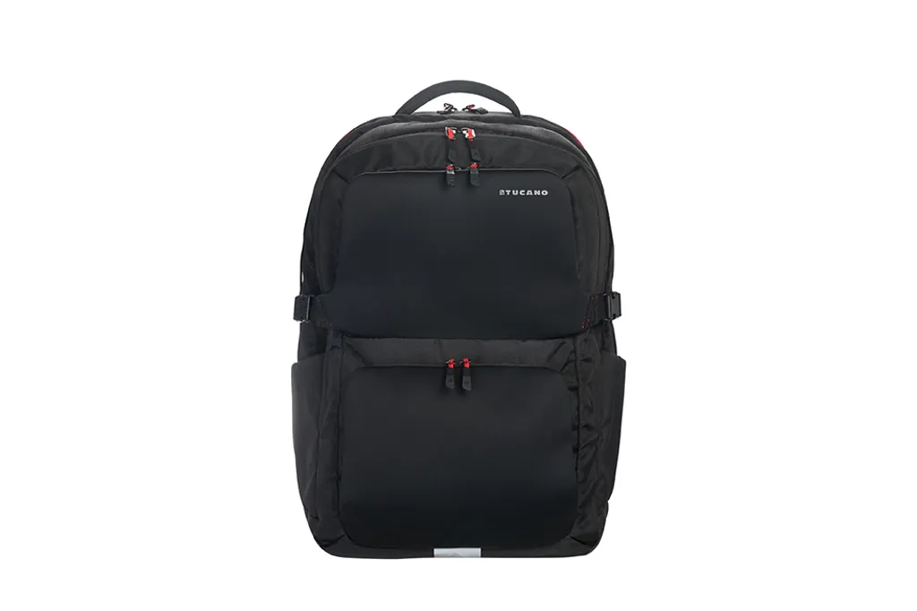 Tucano BSFBK-BK Zaino Business e Gaming Nero in Neoprene e Nylon