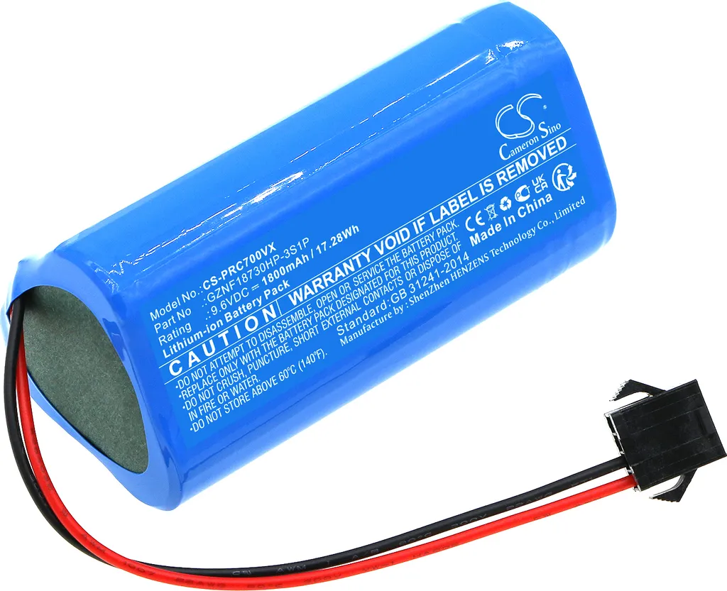 Batteria Ricambio Pure Clean PUCRCX70 - TECHTEK GZNF18730HP-3S1P 1800mAh