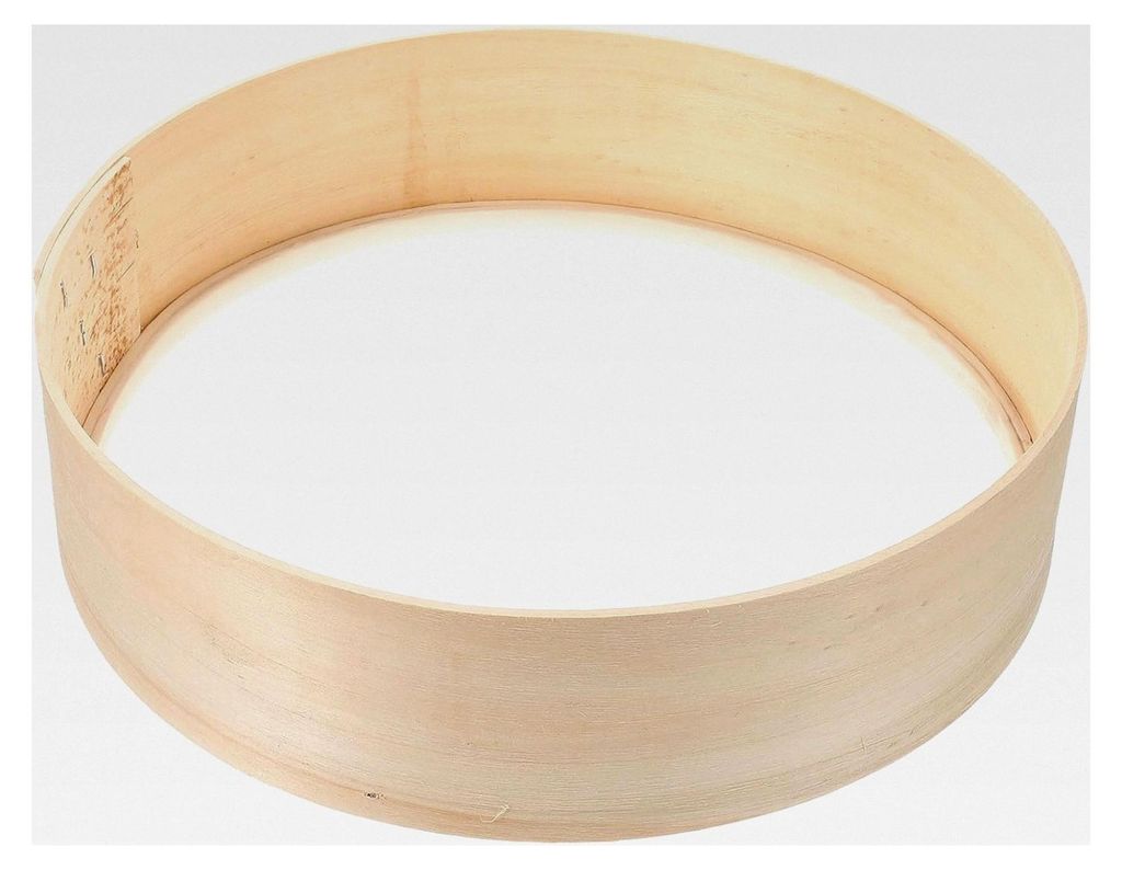 Holz Mehlsieb 30 cm mit feinem Netzgewebe für Mehl und Zucker, langlebiges Küchensieb zum Backen