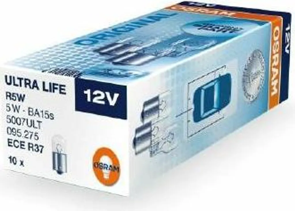 Lampe de Signalisation R5W Osram Ultra Life 12V 5W Longue Durée BA15s