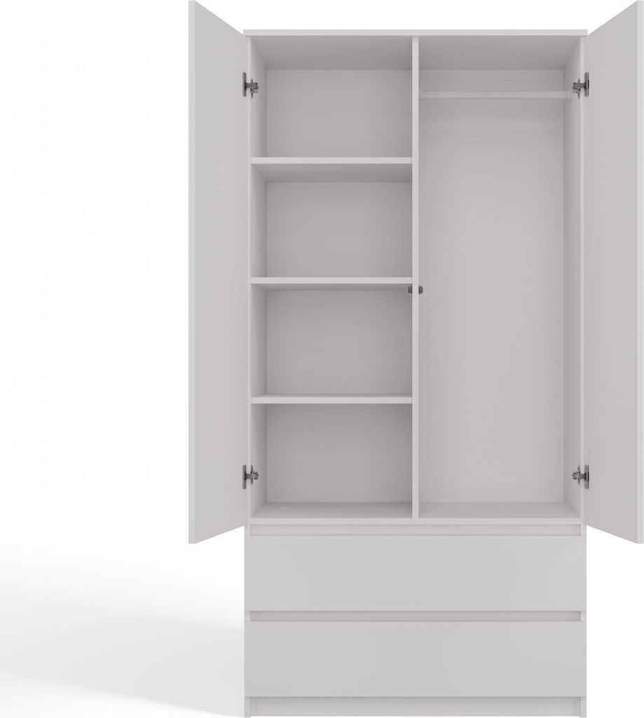 CDF Moderner Schrank Malwa SS-90 | Farbe: weiß | Ideal für Produktbild 7