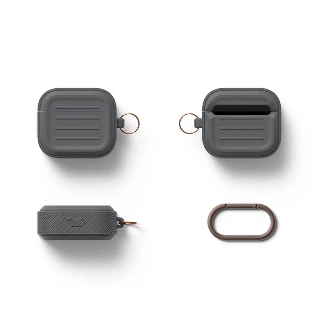 Elago Armor Case AirPods 3 Dark Grey - Custodia Rugged con Gancio - 8