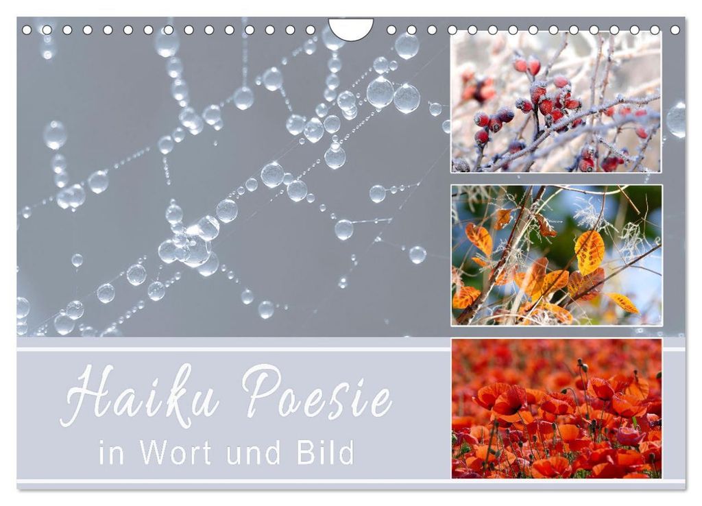 Haiku Poesie in Wort und Bild (Wandkalender 2027 DIN A4 quer), CALVENDO Monatskalender