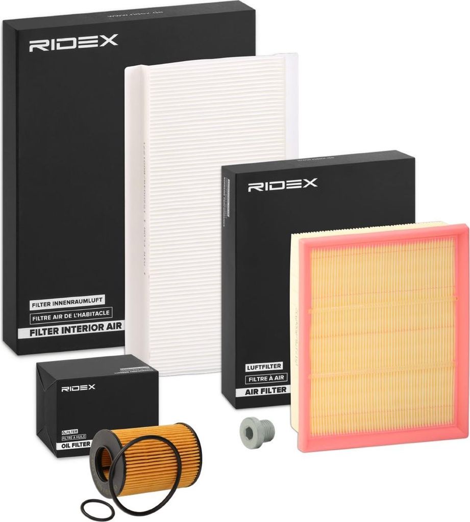 RIDEX Filterset Inspektionspaket Filtersatz passend für MERCEDES-BENZ A-Klasse (W169) B-Klasse (W245)