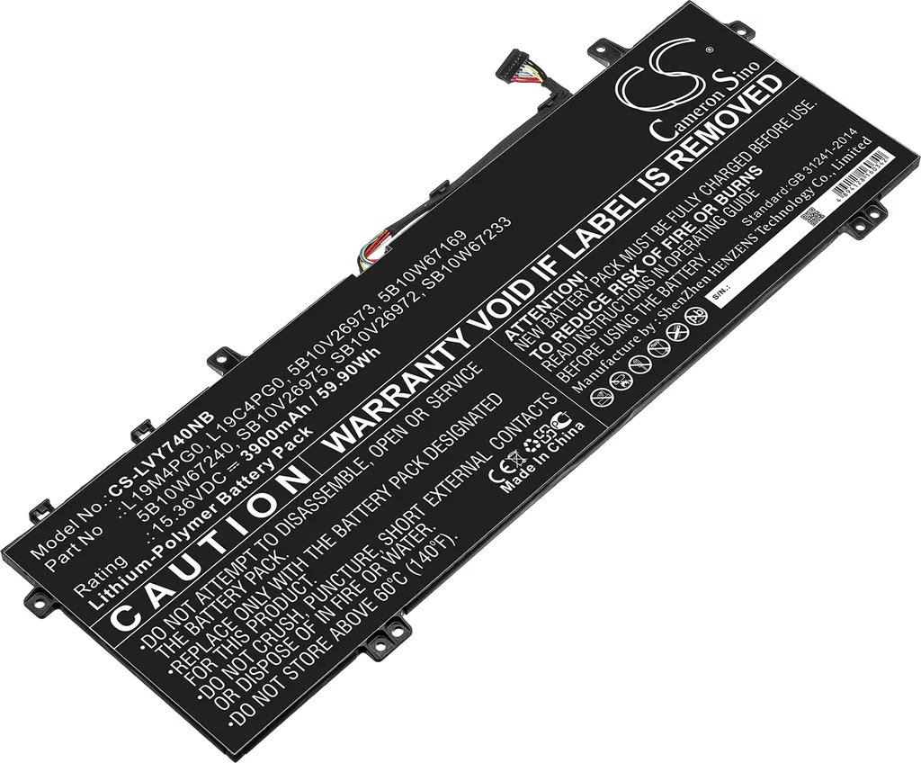 Batterie Lenovo Legion Y740S et Y9000X - Remplacement 5B10V26973 Techtek