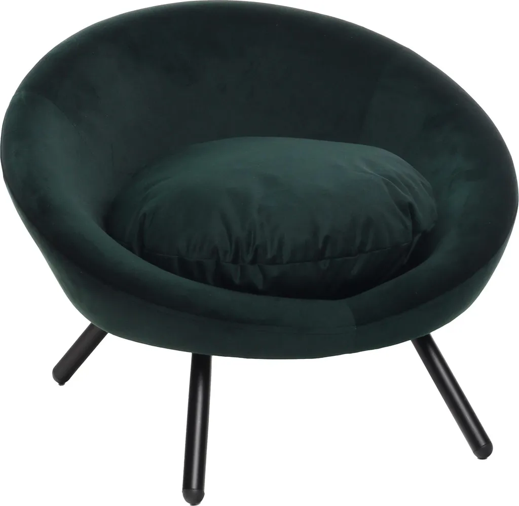 Fauteuil pour chien ou chat Sofa vert - Panier confort design taille M