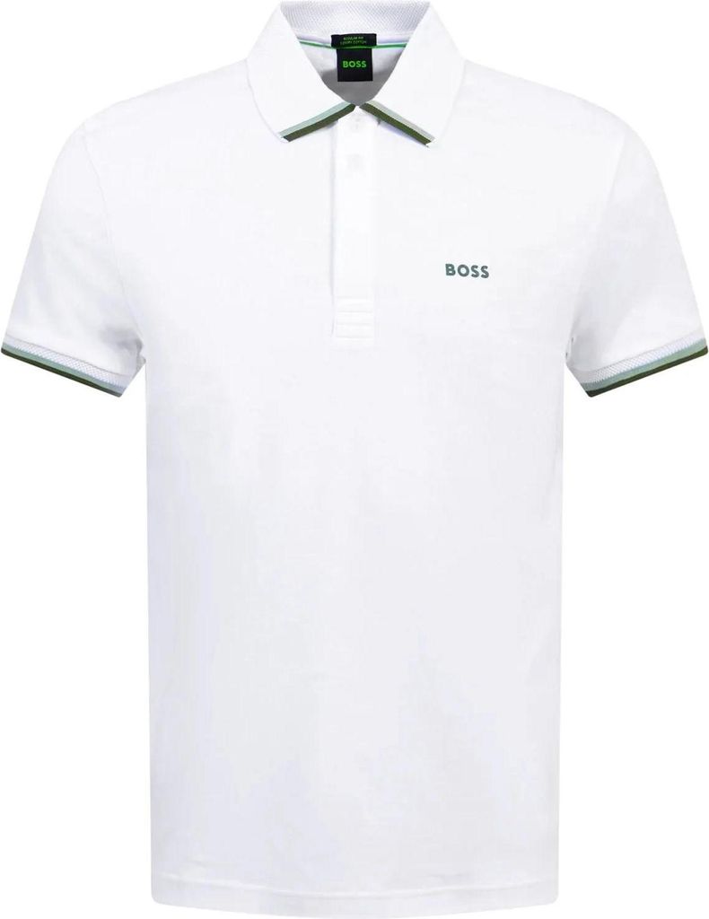 Boss Herren Poloshirt Weiß 50538185-100 Grösse 3XL