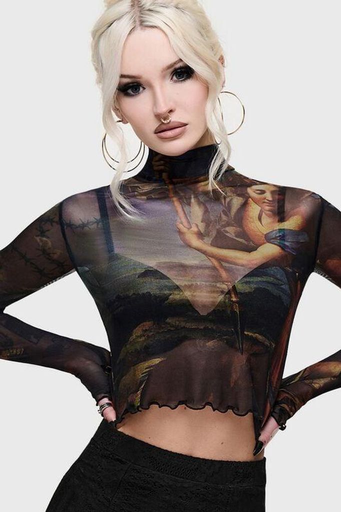 Killstar Langarmshirt Damen Cathedral Gardens - Crypt Produktbild 