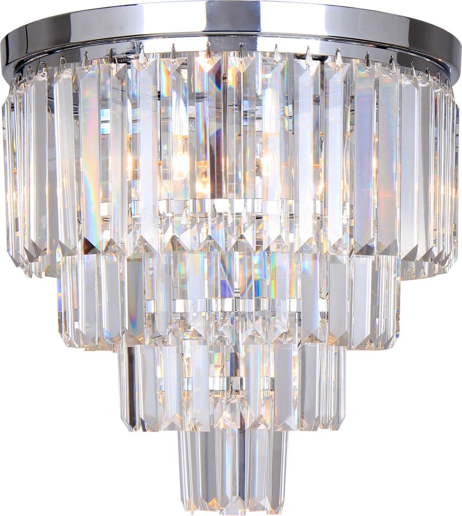 ZUMALINE Deckenleuchte 40 cm 5x E14 Chrom AMEDEO FC17106/4+1-CHR