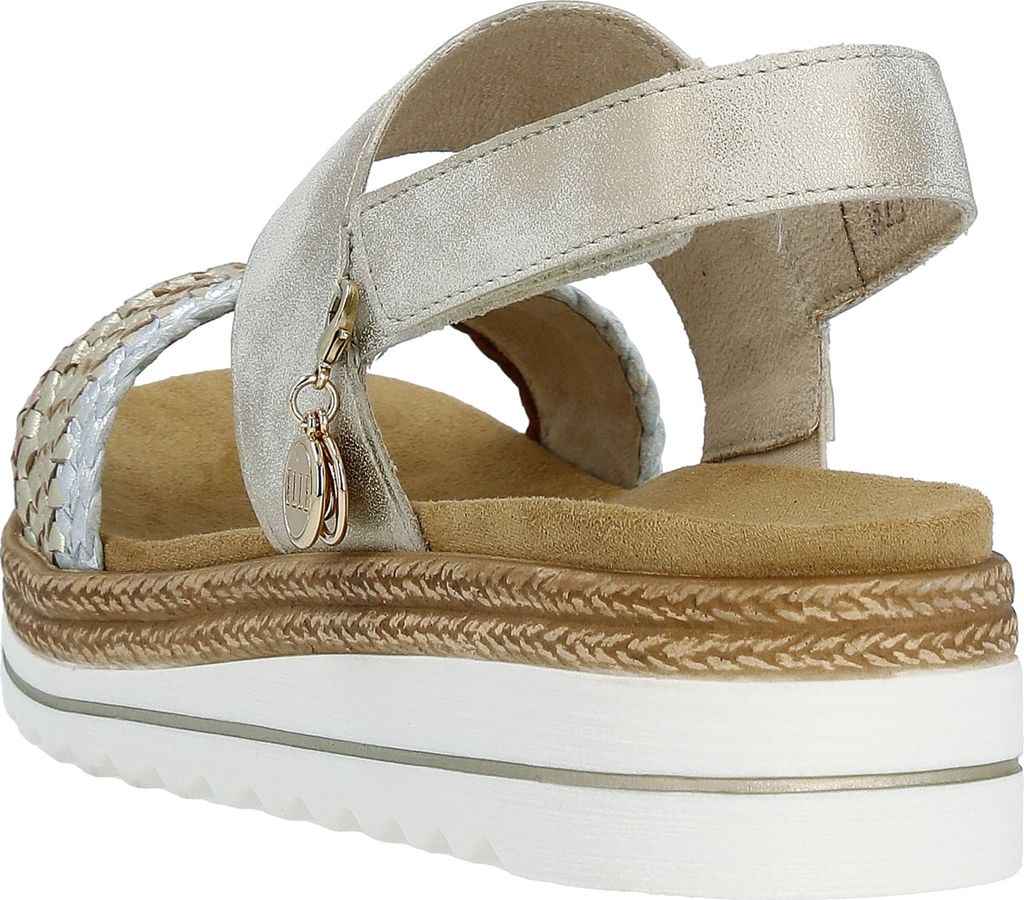 Remonte Keilsandaletten Damen 31373639323836 Gold 39 EU Produktbild 3