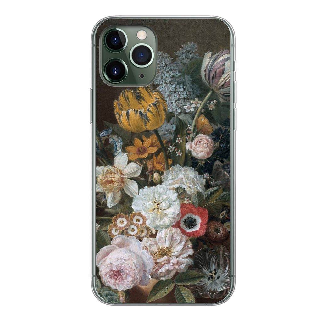 MuchoWow Handyhülle Schutzhülle Hülle für iPhone 11 Pro Stilleben mit Blumen - Gemälde von Eelke Jelles Eelkema Silikon Softcase Handy Hüll...