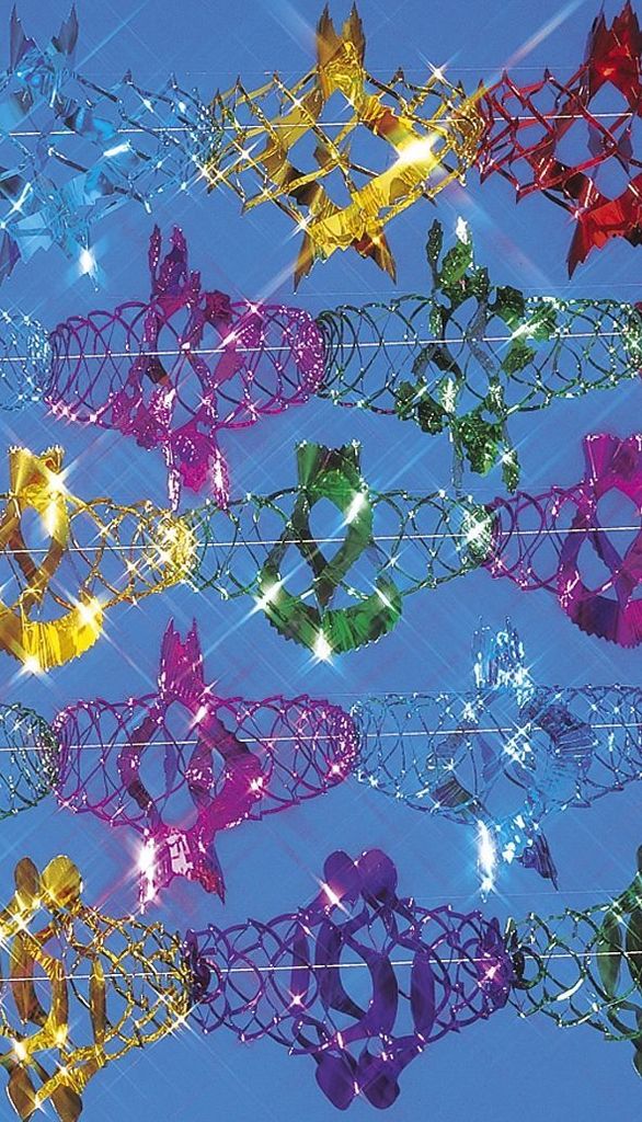 amscan 1817 Guirlande en papier d'aluminium - 6 m, assortie Image du produit 