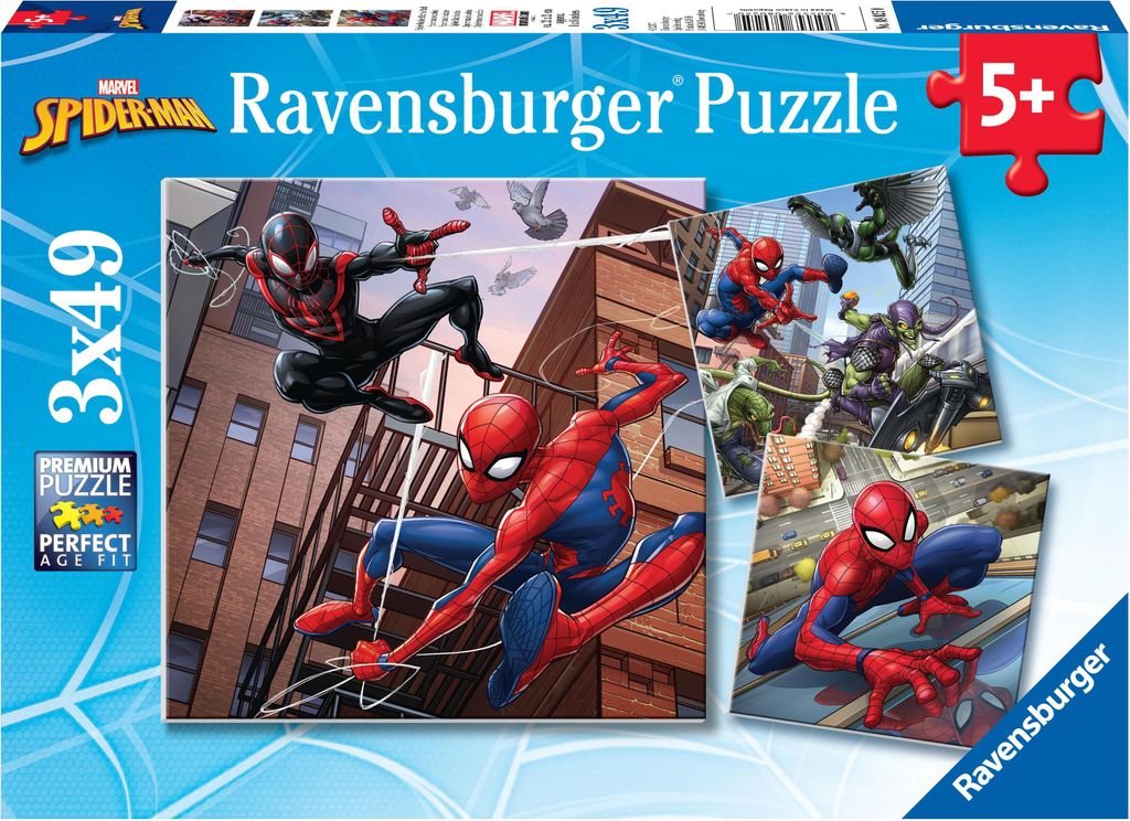 Ravensburger Kinderpuzzle 08025 - Spider-Man beschützt die Produktbild 