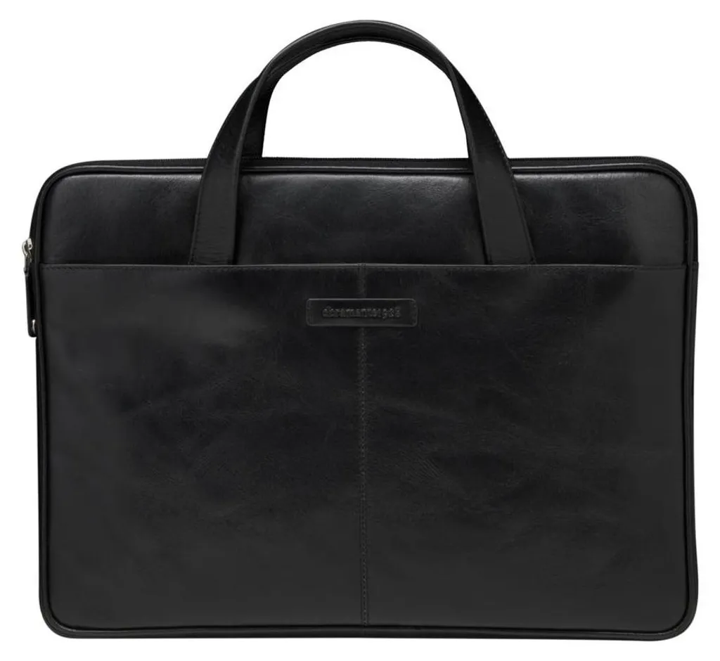 Pochette PC 15 pouces dbramante1928 Silkeborg en cuir fin et noir