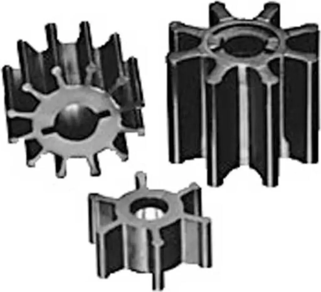 Turbine de pompe Jabsco en néoprène Noir 65 mm pour moteur marin