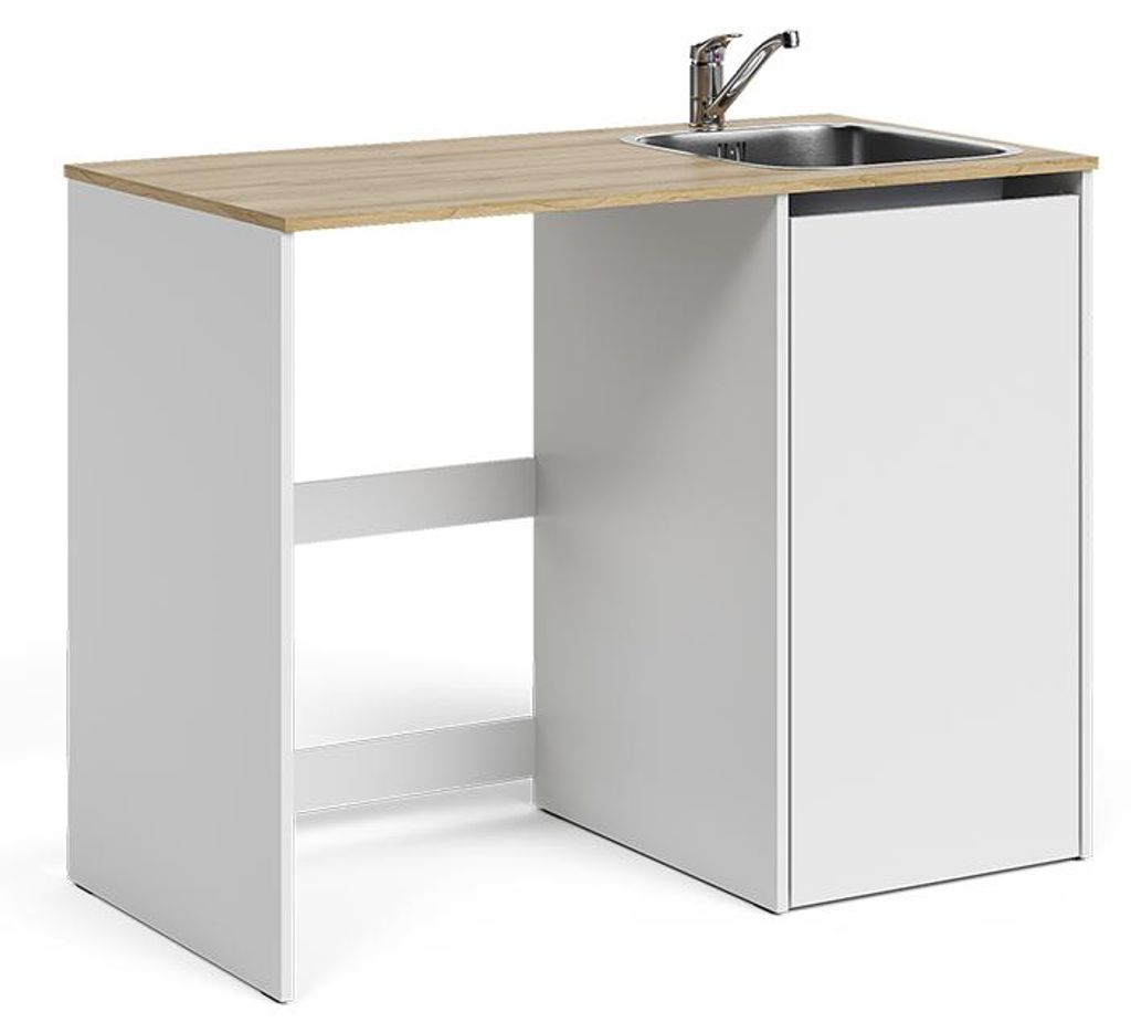 Armadietto da bagno Vicco Viktor Bianco/Rovere artigianale Immagine del prodotto 