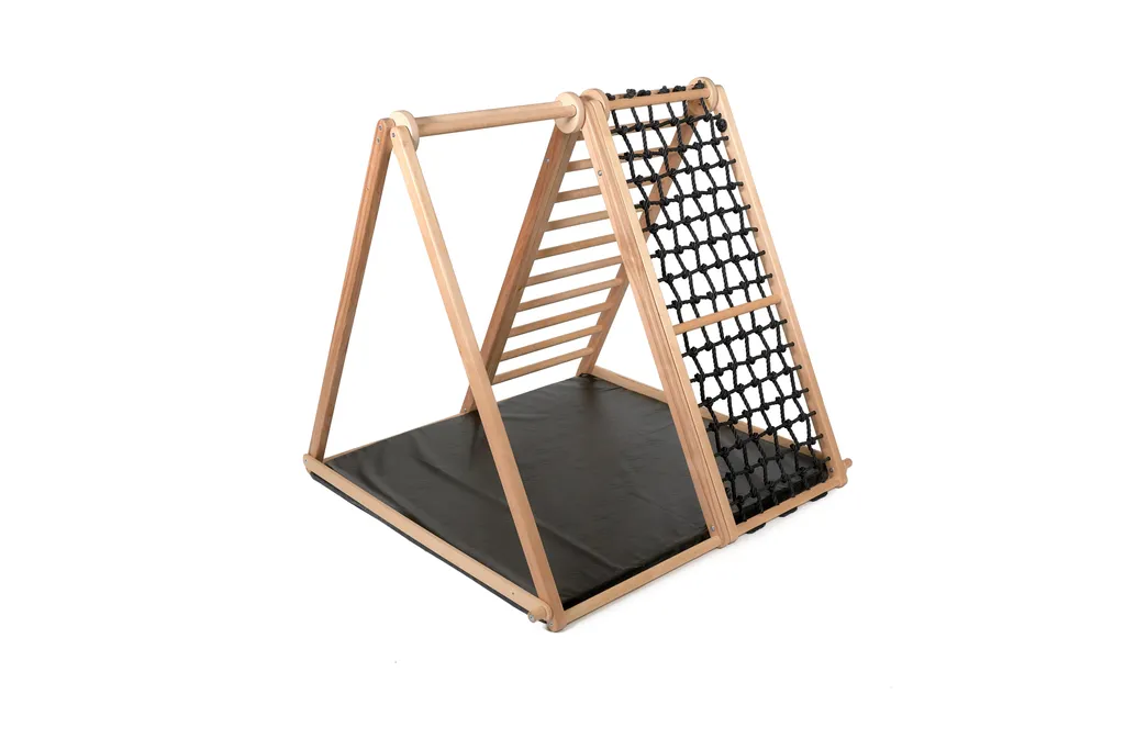 Structure escalade bois pliable Black Edition - Qualité UE et Tapis